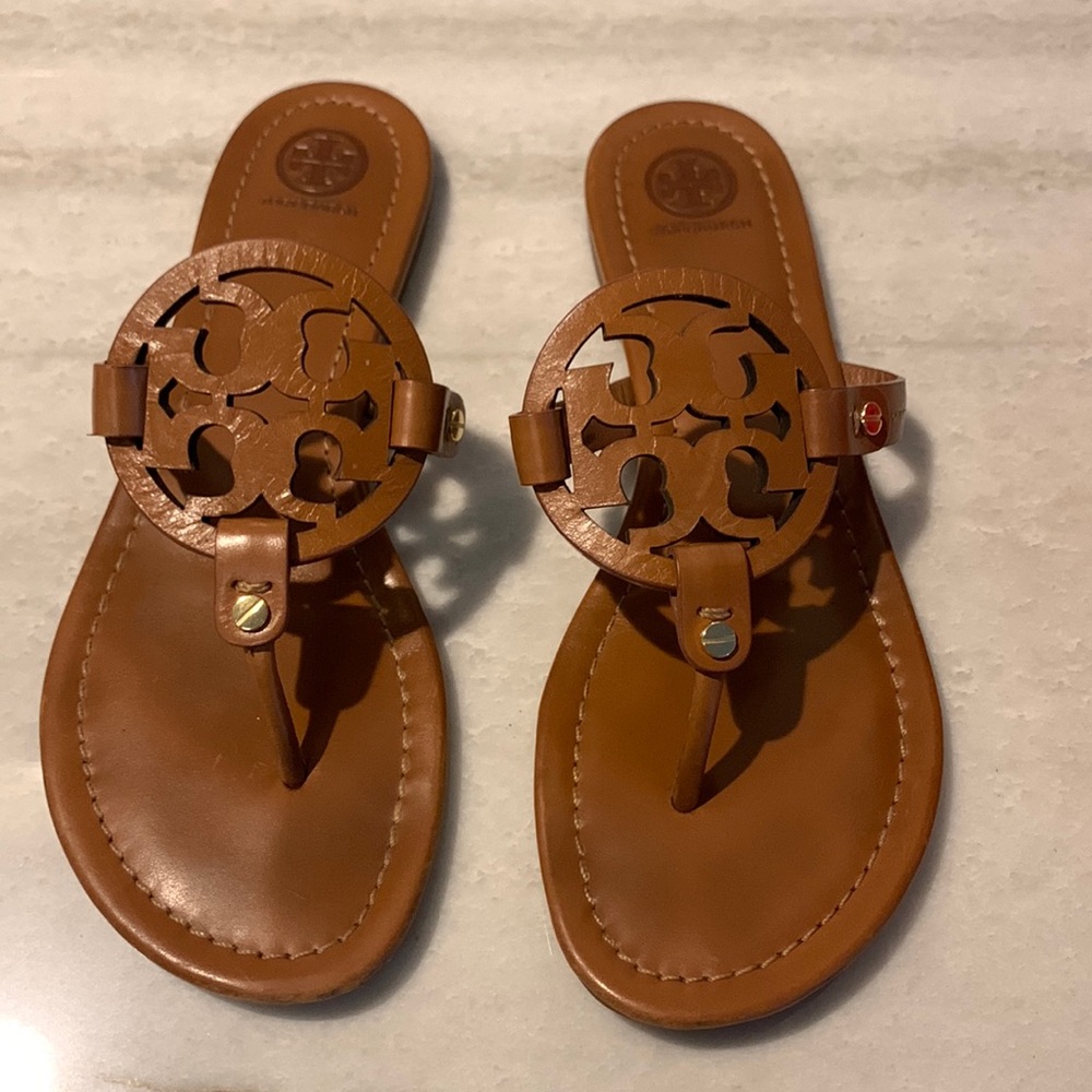 Tory Burch Miller Sandals Vintage Vachetta